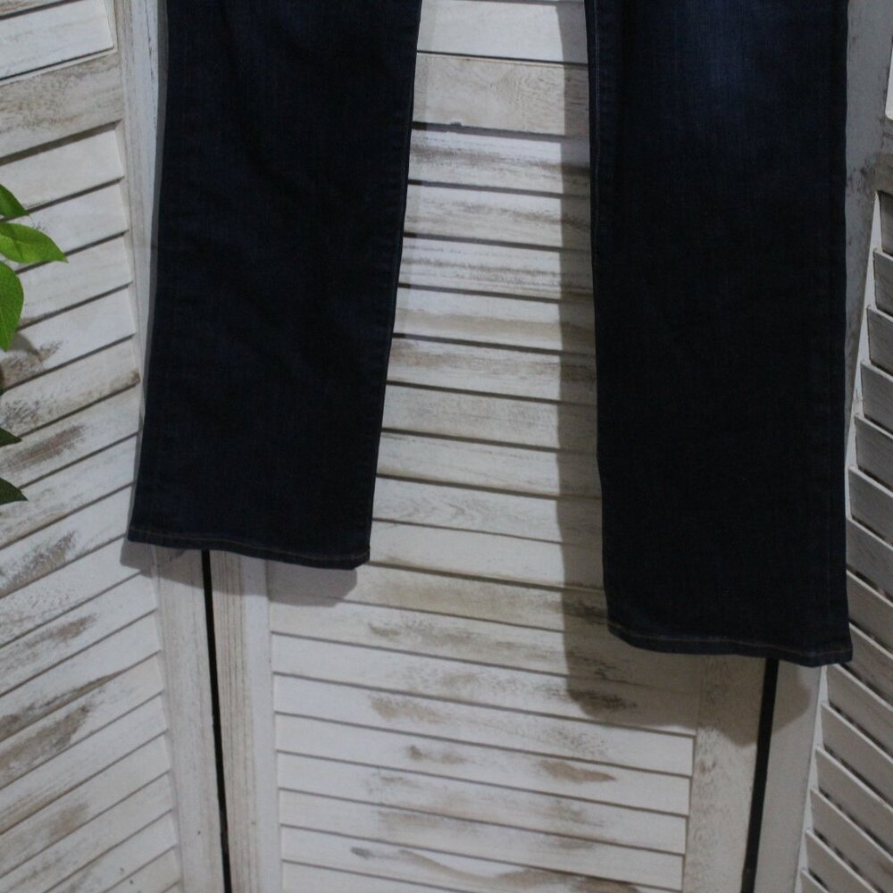 Lucky Brand The Sweet Jean Straight Dark Wash White Oak Blue Jeans Size 10 / 30 View 3